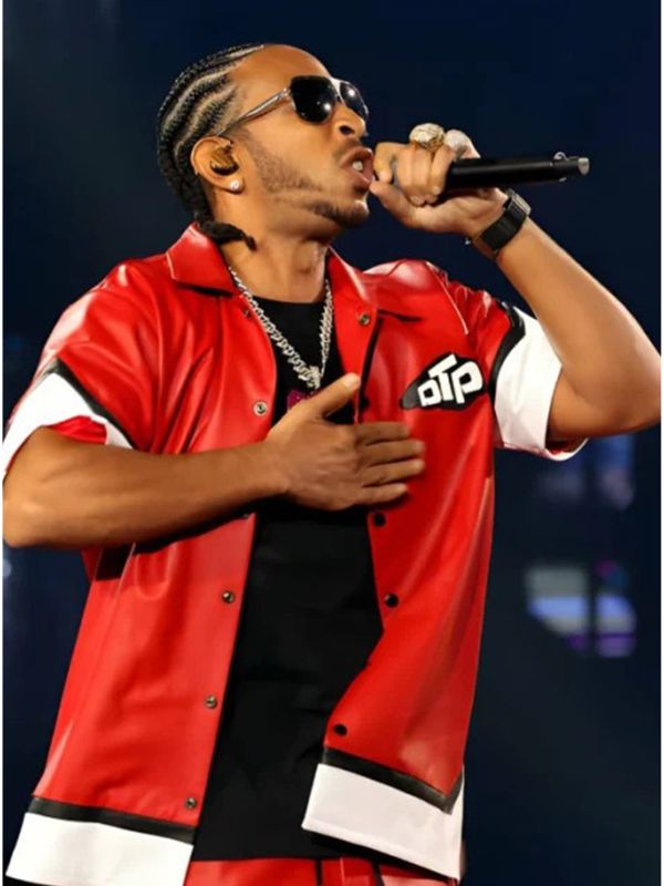 Ludacris iHeartRadio 2024 Red Leather Shirt