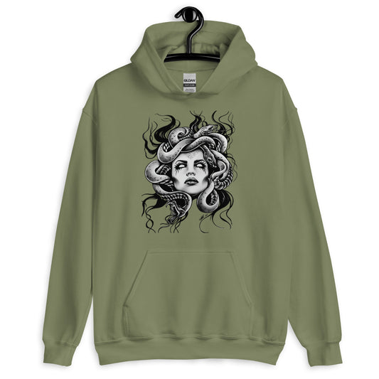 Medusa Snake Head Pullover Hoodie