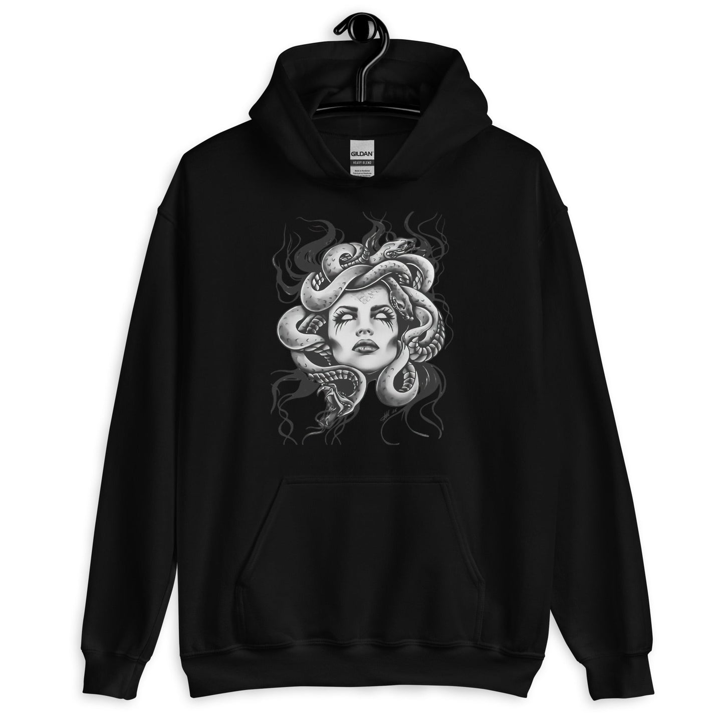 Medusa Snake Head Pullover Hoodie