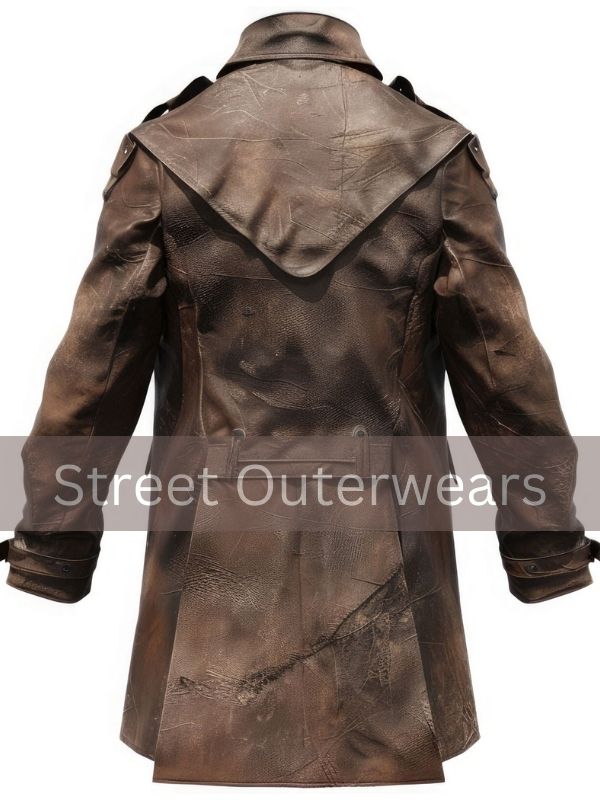 Mens Brown Duster Trench Coat - Sale Now