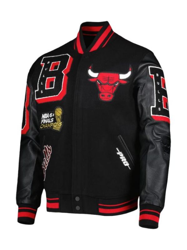Mens Pro Standard Chicago Bulls Mash Up Varsity Jacket