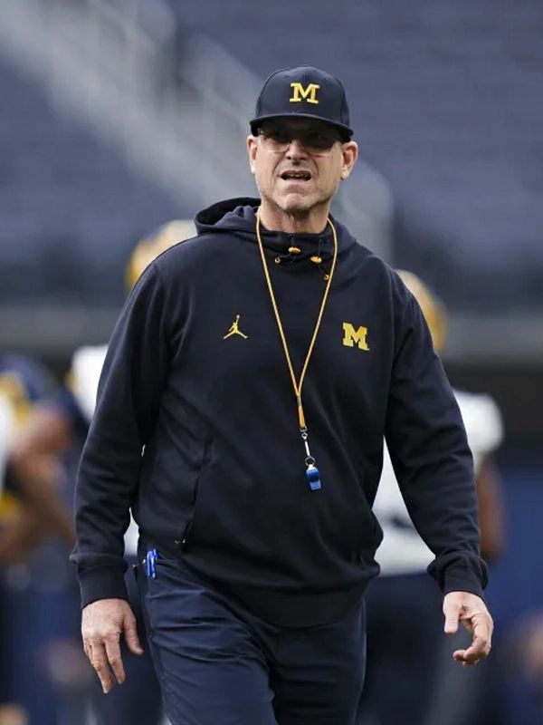 Michigan Wolverines Jim Harbaugh Black Hoodie