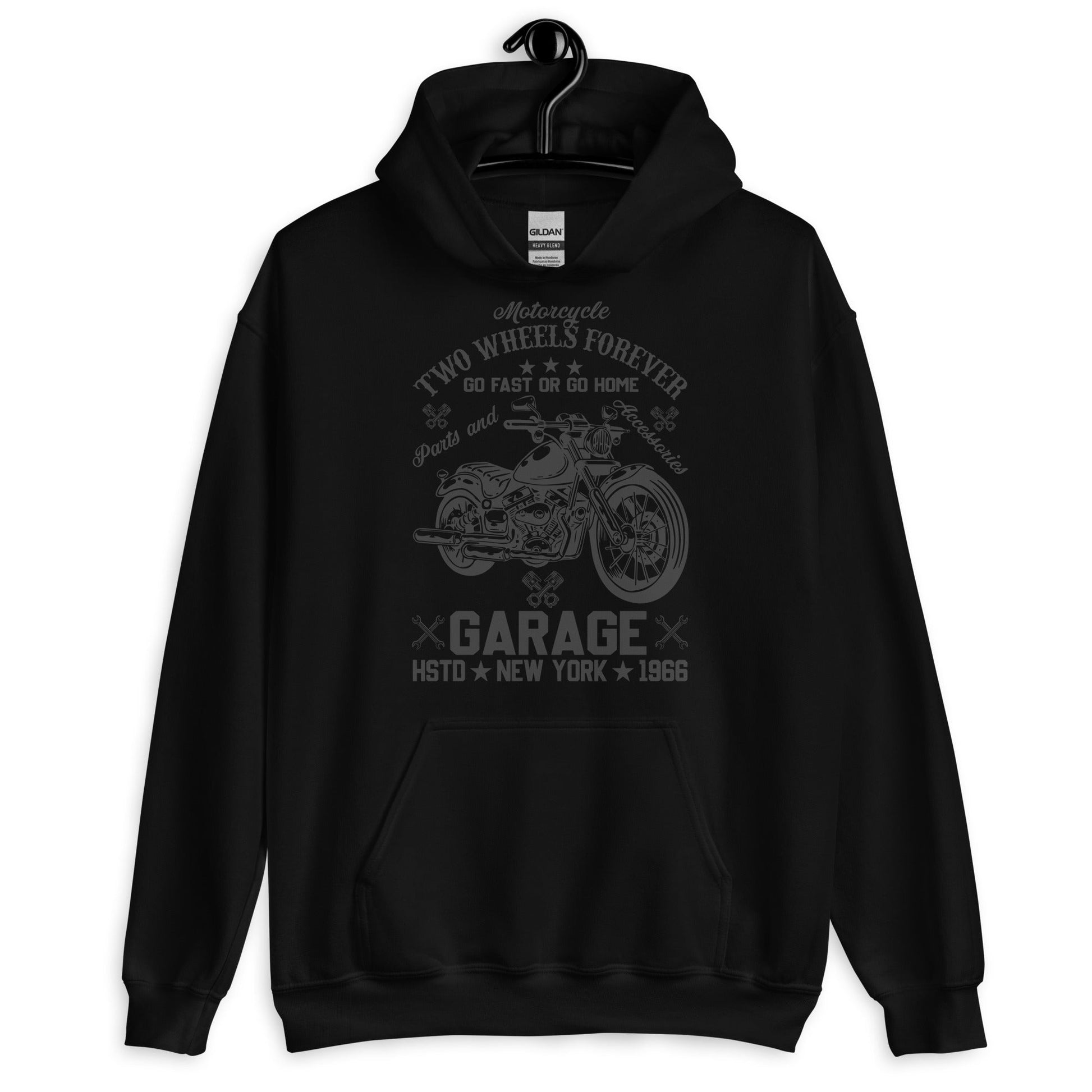 Motorcycle Adventure Unisex Hoodie for Garage Enthusiasts