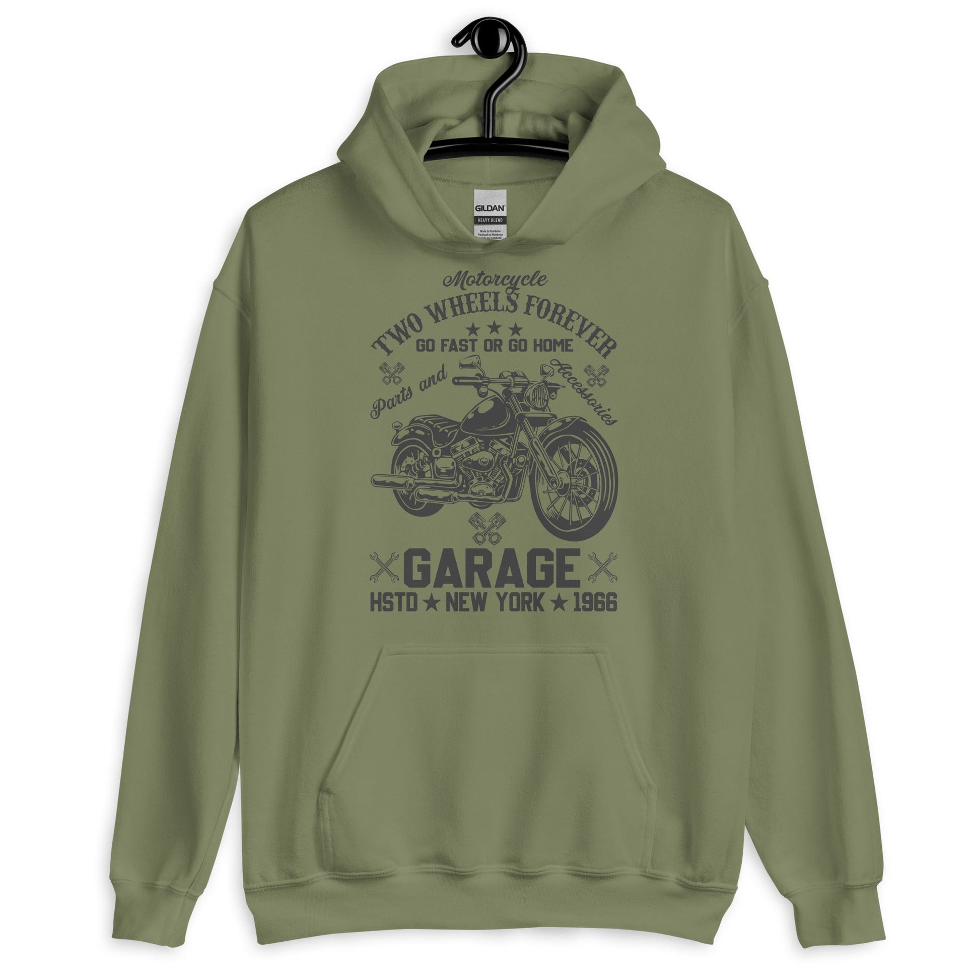 Motorcycle Adventure Unisex Hoodie for Garage Enthusiasts