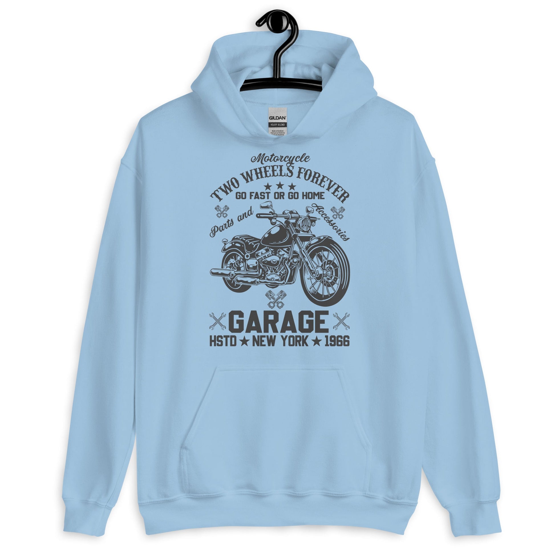 Motorcycle Adventure Unisex Hoodie for Garage Enthusiasts