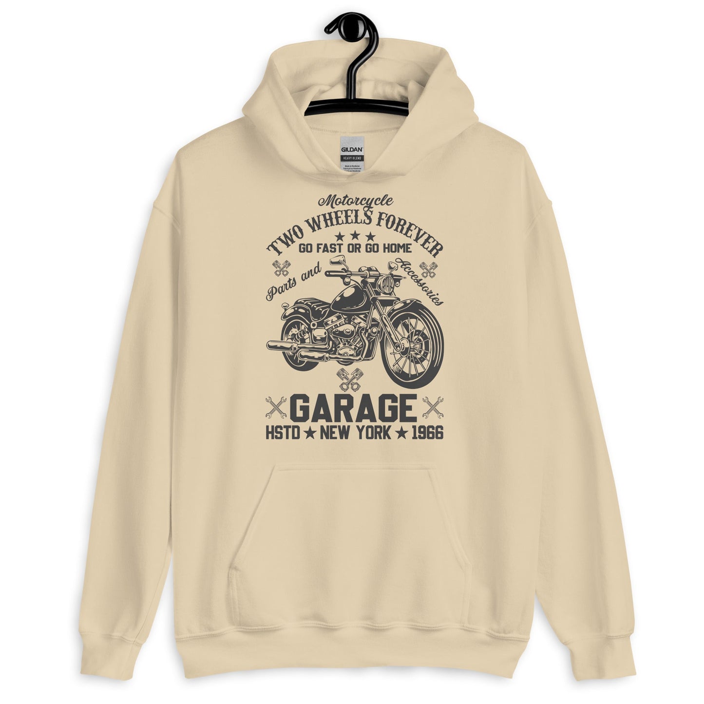 Motorcycle Adventure Unisex Hoodie for Garage Enthusiasts