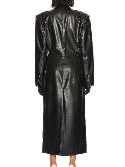 New York City Selena Gomez Black Leather Coat