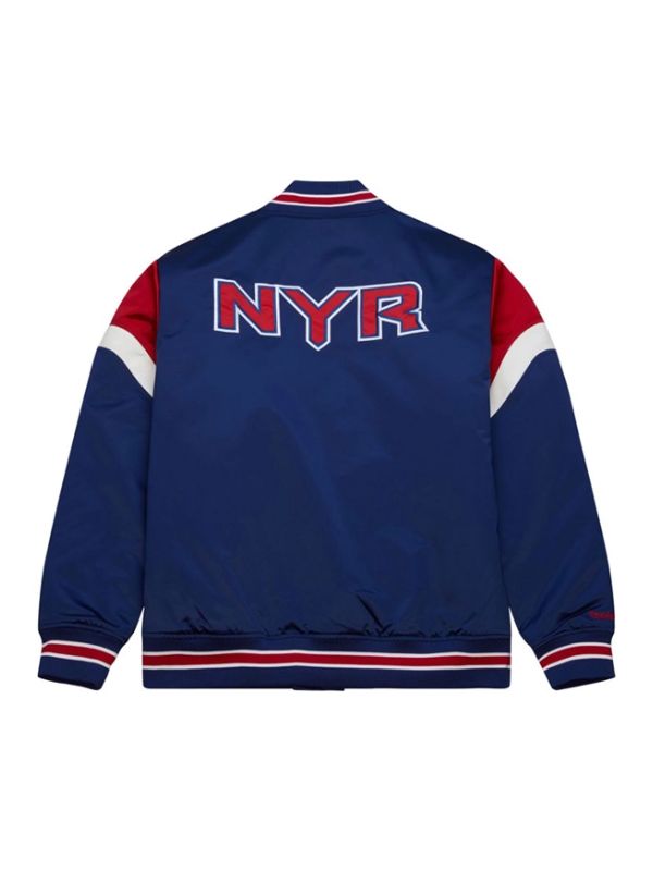 New York Rangers Heavyweight Satin Jacket