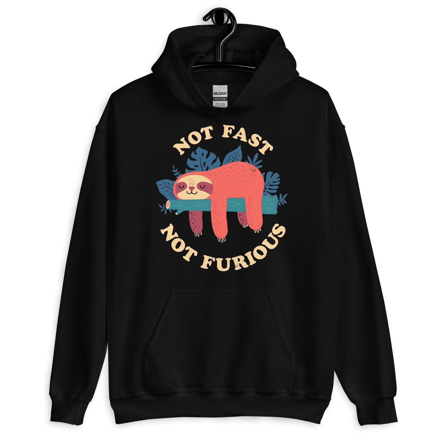 Not Fast Not Furious Lazy Sloth Hoodie - Cute Sloth Hoodie