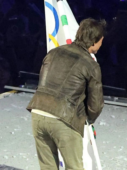 Tom Cruise LA28 Olympic Leather Jacket