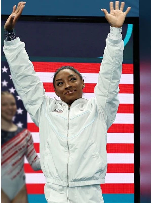 Olympics 2024 Simone Biles Black Jacket