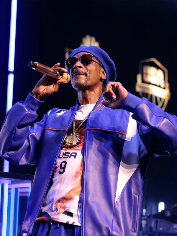 Snoop Dogg Purple Bomber Olympics Jacket