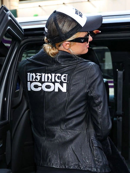 Paris Hilton Infinite Icon Leather Jacket