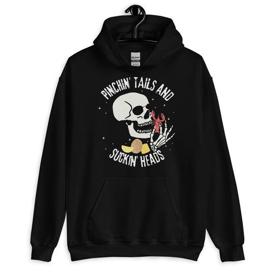 Pinchin' Tails and Sucking Heads Crawfish Hoodie