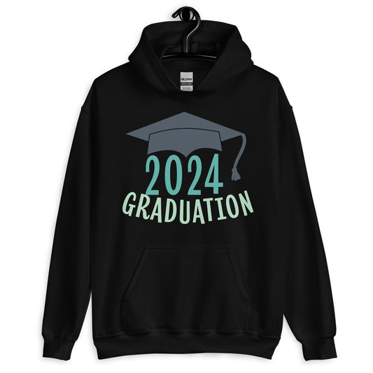 Pullover Hooded Casual Sweatshirt Graduation Hoodie 2024