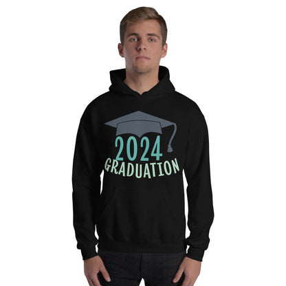 Pullover Hooded Casual Sweatshirt Graduation Hoodie 2024
