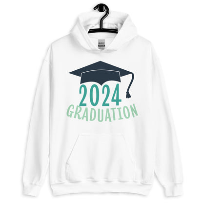Pullover Hooded Casual Sweatshirt Graduation Hoodie 2024