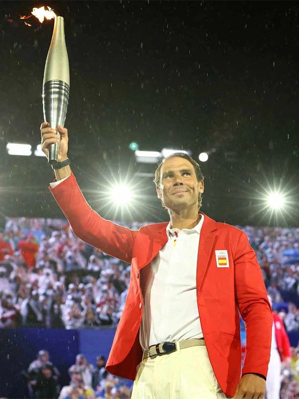 Paris 2024 Olympics Rafael Nadal Red Blazer