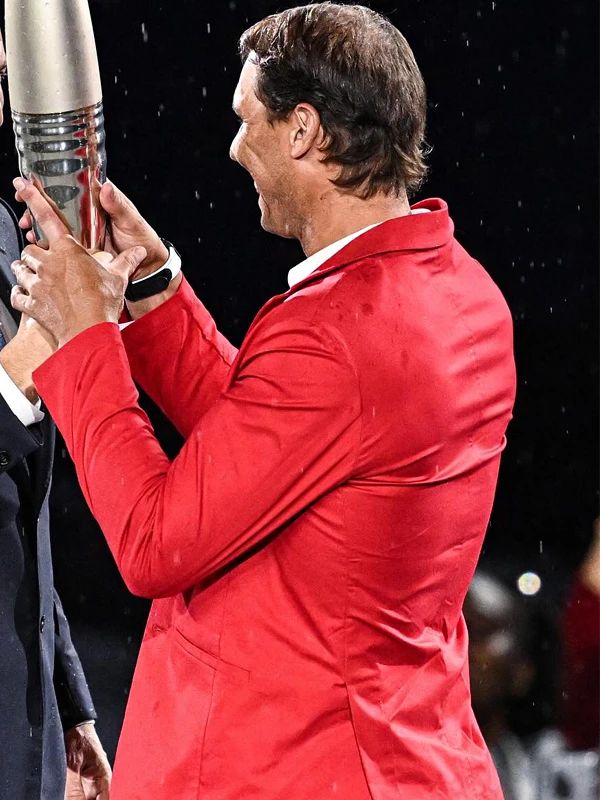 Rafael Nadal Paris 2024 Olympics Red Blazer