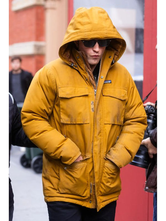 Robert Pattinson Yellow Hooded Jacket