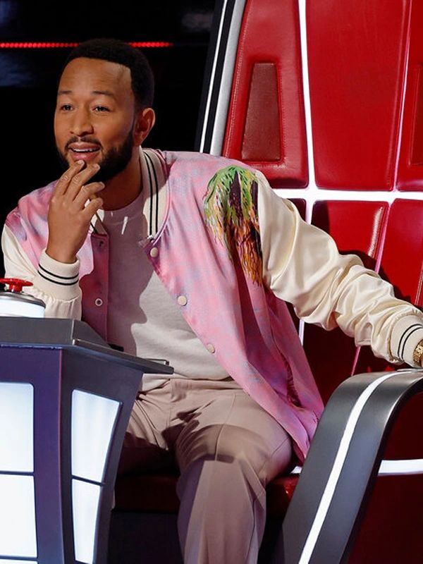 John Legennd The Voice S25 Pink Bomber Jacket