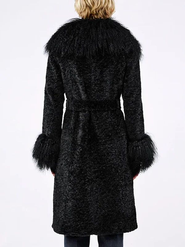 Charlotte Simone Taylor Swift Black Fur Coat