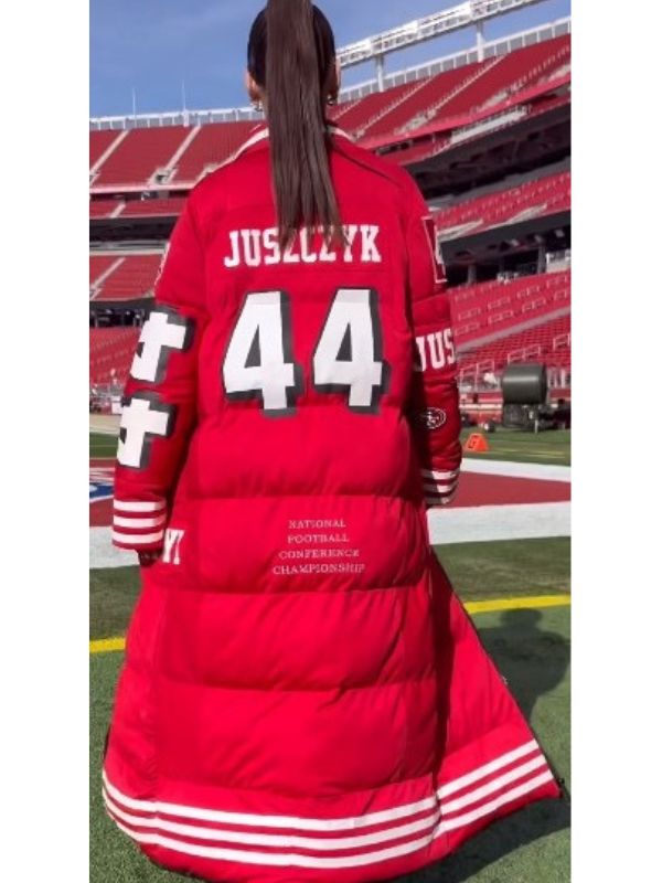 San Francisco 49ers Kristin Juszczyk Puffer Coat