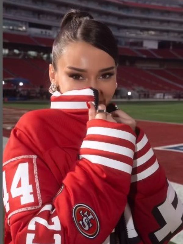 San Francisco 49ers Kristin Juszczyk Puffer Coat