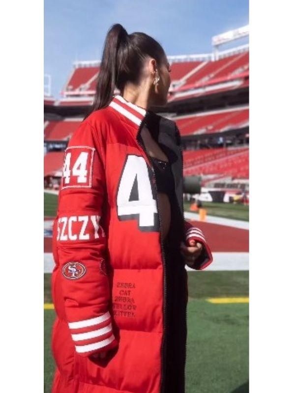 San Francisco 49ers Kristin Juszczyk Puffer Coat
