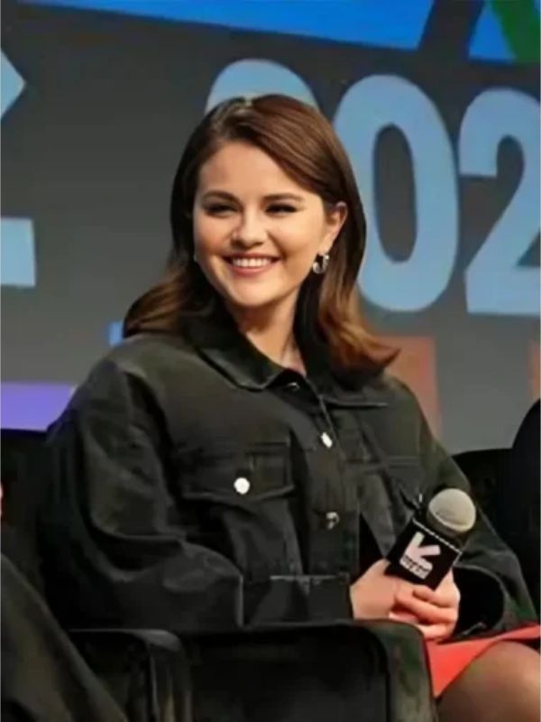 Selena Gomez SXSW Black Denim Jacket
