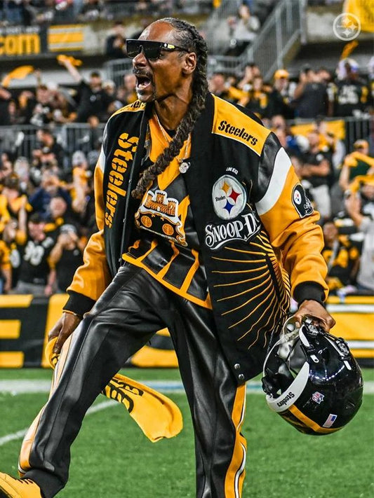 Snoop Dogg Steelers Varsity Jacket