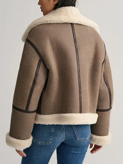 Taylor Swift Aviator Shearling Jacket