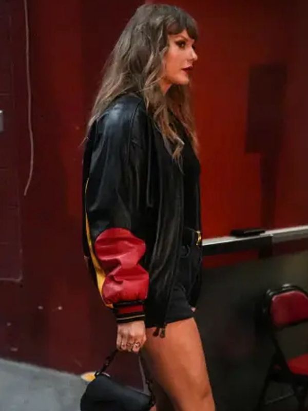 Taylor Swift Chiefs Leather Bomber Jacket