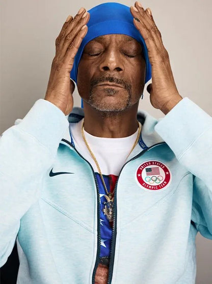  Snoop dogg Team USA Nike Tech Fleece Windrunner Full-Zip Hoodie