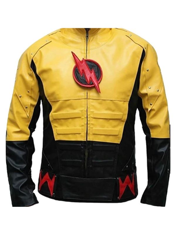 The Reverse Flash Yellow Leather Jacket