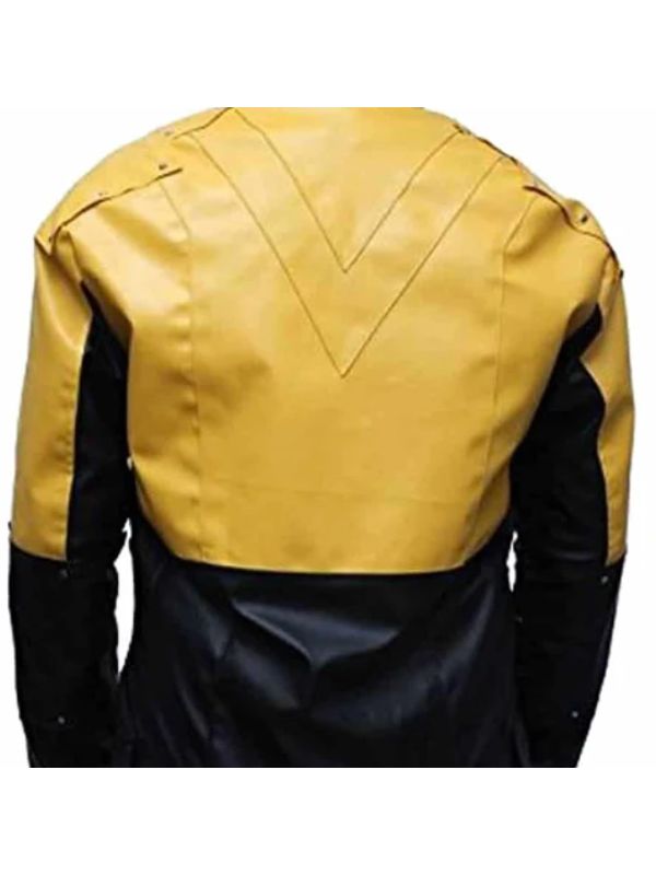 The Reverse Flash Yellow Leather Jacket