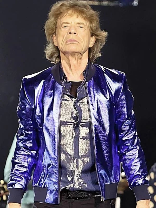 Hackney Diamonds Tour 2024 Mick Jagger Blue Jacket