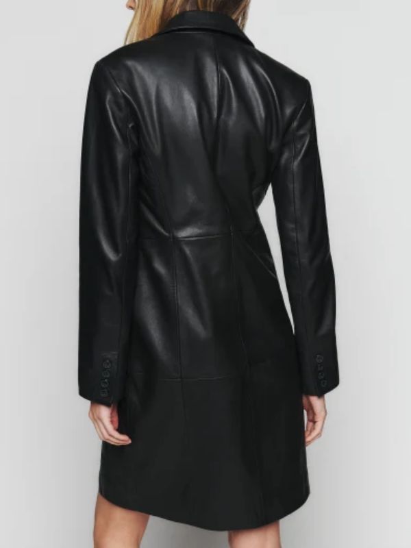 Women 90’s Oversized Bomber Black Leather Jacket