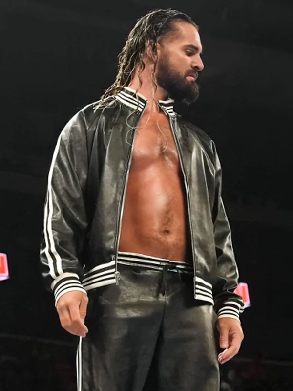 WWE Monday Night Raw 2024 Seth Rollins Leather Jacket