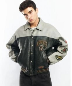 Asap Rocky Praise the Lord Avirex Leather Varsity Jacket