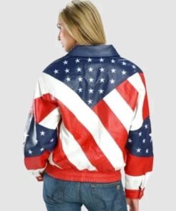 Beyonce Michael Hoban American Flag Jacket