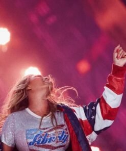 Beyonce Michael Hoban American Flag Jacket