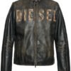 Diesel Leather Jacket Brown