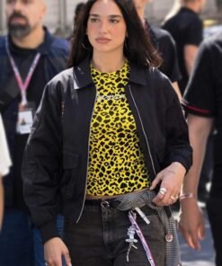 F1 Grand Prix Monaco Dua Lipa Black Porsche Jacket