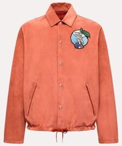 Gilga Farm x Moncler Suede Jacket Orange