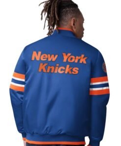 Alternative view of New York Knicks Starter Blue Scout Varsity Jacket