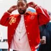 Snoop Dogg BET Awards 2025 Blue Coat Will Smith Summertime Ball 2025 Red Varsity Jacket