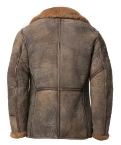 1920s Battle Military Aviator Vintage Distressed Shearling Jacket 1920s Battle Military Aviator Vintage Distressed Shearling Jacket