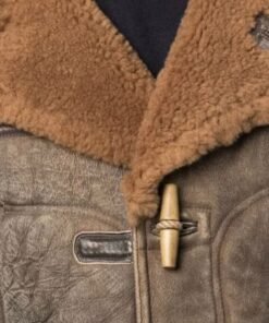 1920s Battle Military Aviator Vintage Distressed Shearling Jacket 1920s Battle Military Aviator Vintage Distressed Shearling Jacket