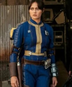 Fallout Lucy MacLean Vault 33 Blue Leateher Jacket Fallout Lucy MacLean Vault 33 Blue Leateher Jacket